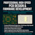 design pcb, schematics, and embedded firmware development