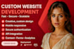 build custom website, full stack developer, website development, landing page