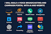 set up a voice broadcast and ai powered call campaign system