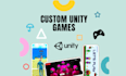 make hyper casual game or design and develop  games with unity