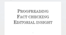 proofread and edit your writing