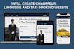 create chauffeur, limousine and taxi booking website