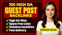 provide high quality guest posts SEO dofollow backlinks upto da 90