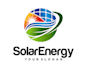 do eco energy, electrical , power and solar panel logo