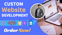 do website development as full stack developer PHP laravel developer