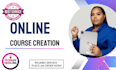 create online course content, course creation ebook online