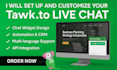 setup, install tawk chatbot, ai chatbot on your personal, business website
