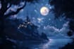 create a fantasy landscape illustration for you