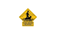 design creative describing dog walking logo