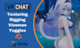 do custom vrchat avatar to vrm vr character furry avatar riggging 3d avatar nsfw