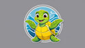 do sea turtle mascot logo in 2 days