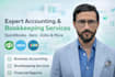do accounting, bookkeeping in quickbooks online, xero, zoho