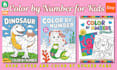 create fun and engaging color by number pages for kids