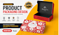 create premium box packaging and label design in 6 hours