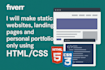 create cheap responsive landing pages using HTML and CSS