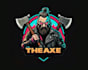 design high quality axe mascot logo with creative concepts