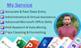 do data entry and web research gather company info