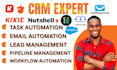 setup kixie crm salesmate sendpulse gohighlevel nutshell crm hubspot automation