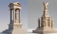 create custom 3d monument design, 3d model,3d laser engraving for 3d printing