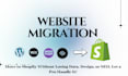 migrate or move wordpress wix woocommerce squarespace to shopify