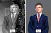 restore, colorize old and damaged photo