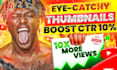 design viral youtube thumbnails with high CTR