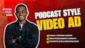 create a podcast style ugc social media video ad