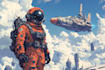 do sci fi horror and fantasy scene concept art illustrations