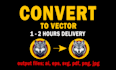 do vector tracing or image to vector quickly