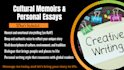 ghostwrite your cultural memoir or personal essay book