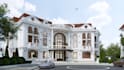 design luxurious 3d facades for classic or neoclassical villas