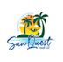 design perfect sun quest travel logo