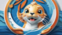 design sea seal mascot logo with express delivery