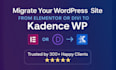 migrate your wordpress website from elementor or divi to kadence wp