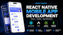 do custom react native mobile app for android and ios with rest API integration