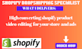 create high converting shopify product video for your store