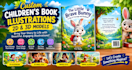 create model 2d, 3d children book illustrations for your children book story