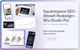 squarespace SEO showit website redesign wix studio