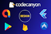 reskin android app, customize codecanyon app, and redesign your mobile app