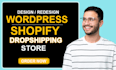design or rebuild a custom woocommerce business website