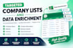 build targeted company lists and enrich business data
