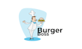 a custom burger chef mascot for restaurants and diners