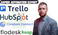zapier integration hubspot trello keap constant contact flodesk