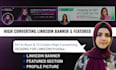 design a high coverting linkedin banner and featured post that stops the scroll