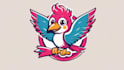 do bird mascot logo in 12 hours