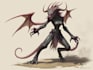 make sketch a concept art and fantasy creature