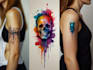 create a watercolor tattoo design