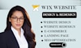 wix website design wix website redesign  wix website development wix website
