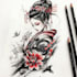 make awesome original japanese tattoo, irezumi tattoo design