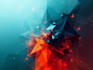 create abstract geometric digital art